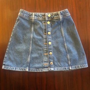 H&M Button Down Denim Skirt 4
